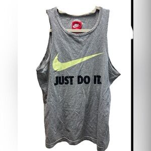 Nike Heather Gray Just Do It Athletic Tank